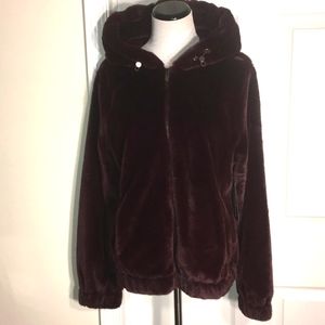 Marc New York Faux Fur Hooded Jacket L…